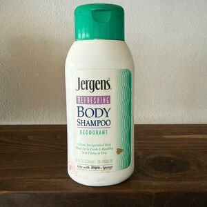 Vintage 1992 Jergens Refreshing Body Shampoo 8oz Bottle NOS Prop